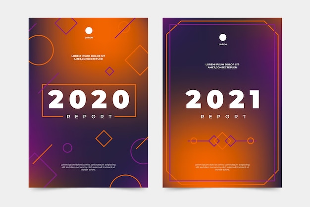 Abstract annual report template