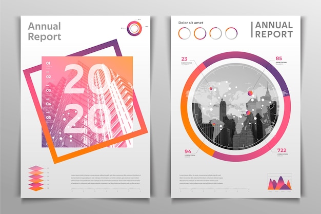 Abstract annual report template