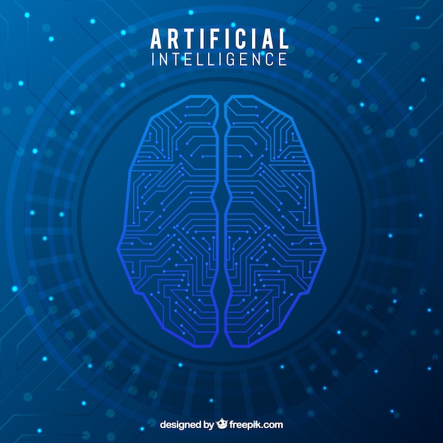 Abstract artificial intelligence template