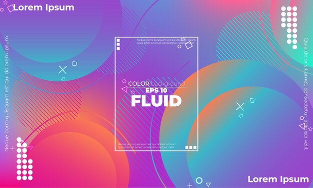 Abstract Background colorful fluid liquid shape