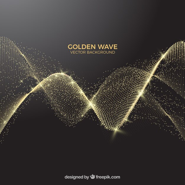 Abstract background of golden glitter