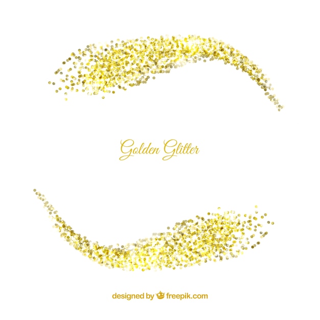 Free Vector abstract background of golden glitter