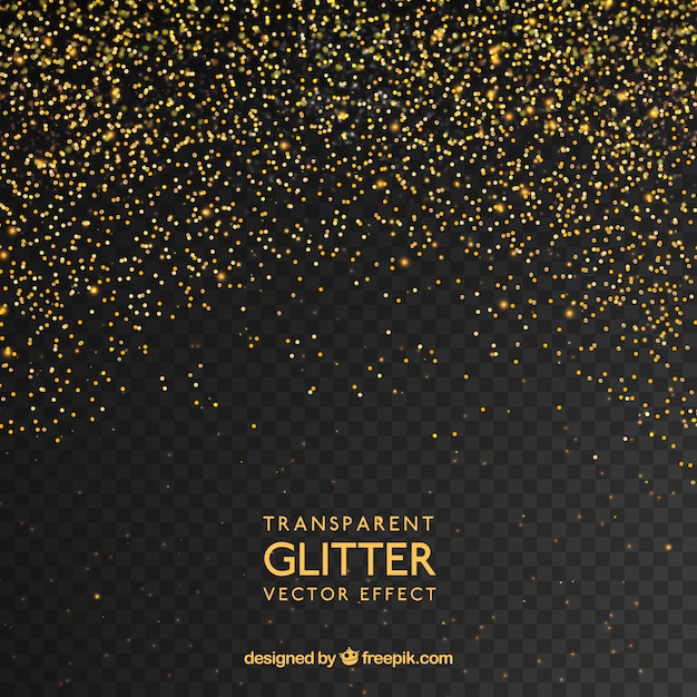 Abstract background of golden glitter