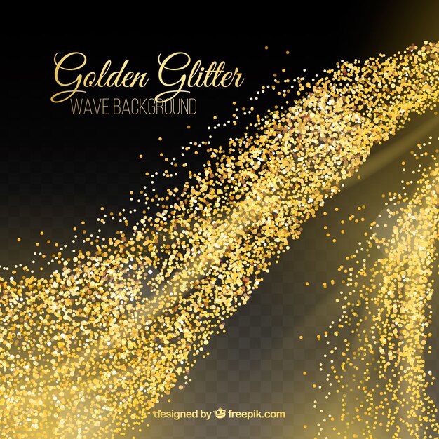 Abstract background of golden glitter