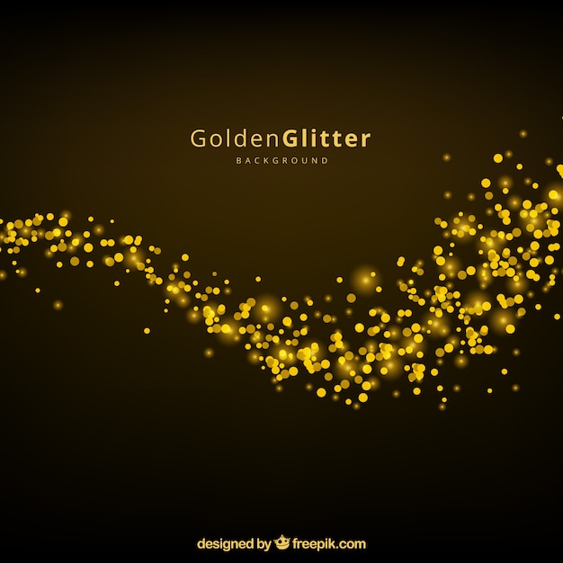 Abstract background of golden glitter