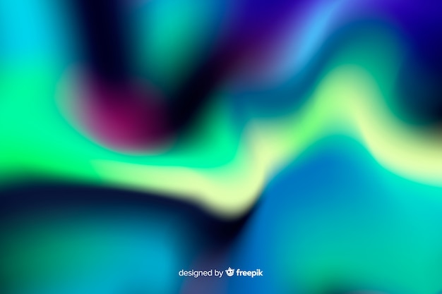 Free vector abstract background of nothern lights