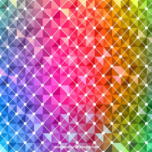 Free Vector abstract background in rainbow colors