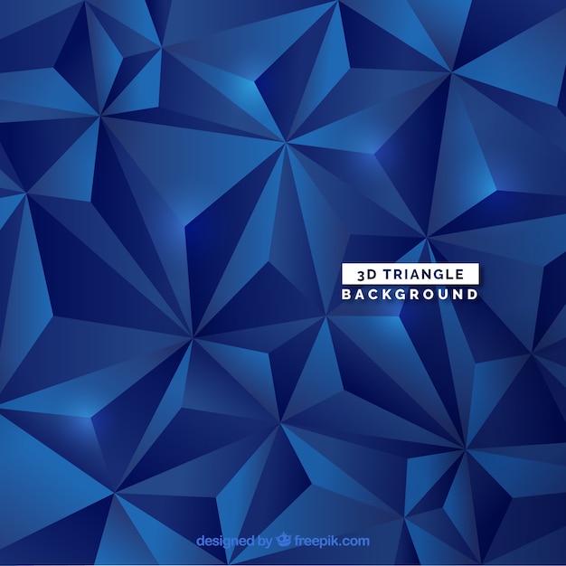 Abstract background with 3d triangles