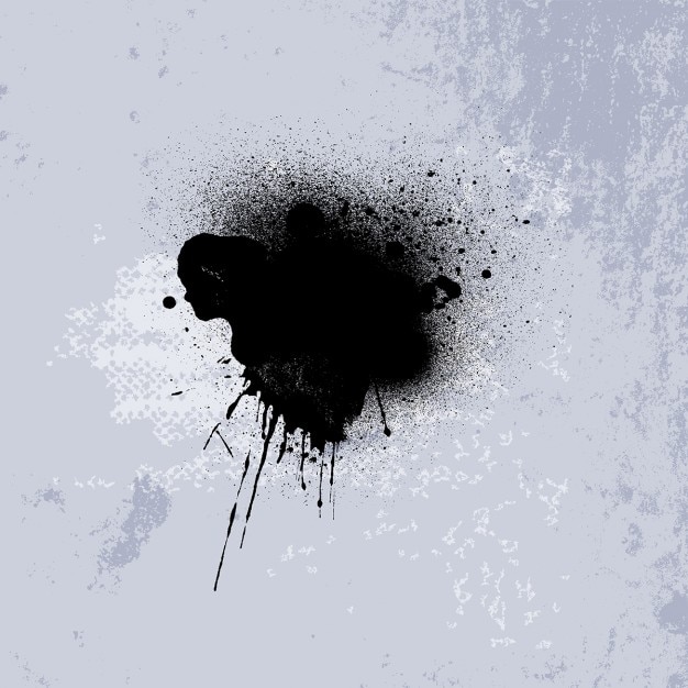 Free Vector abstract background with a black ink stain