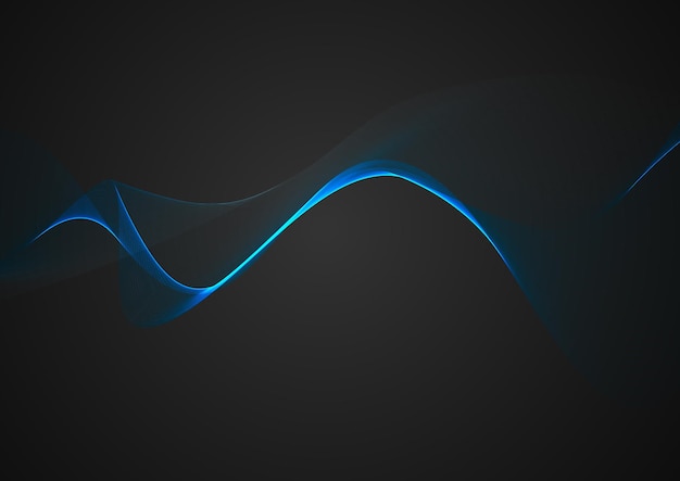 Abstract background with blue flowing lines design