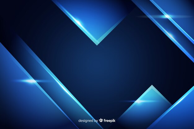 Abstract background with blue metallic effect