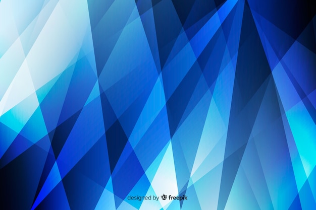 Abstract background with blue shapes