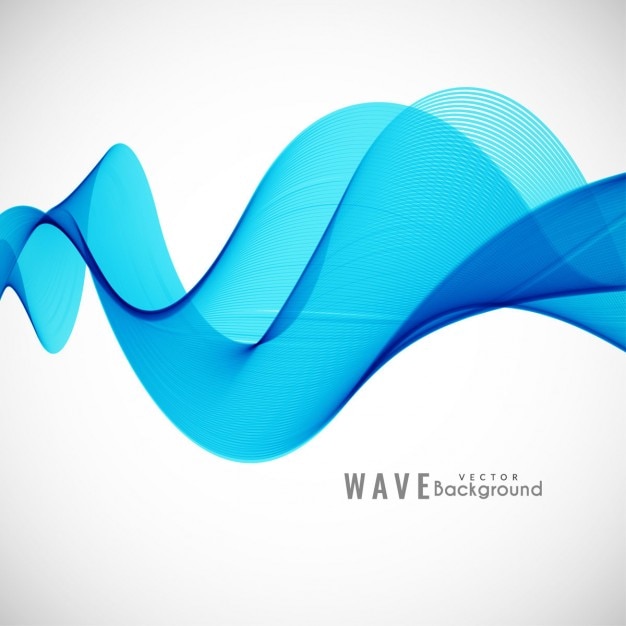 Abstract background with blue waves