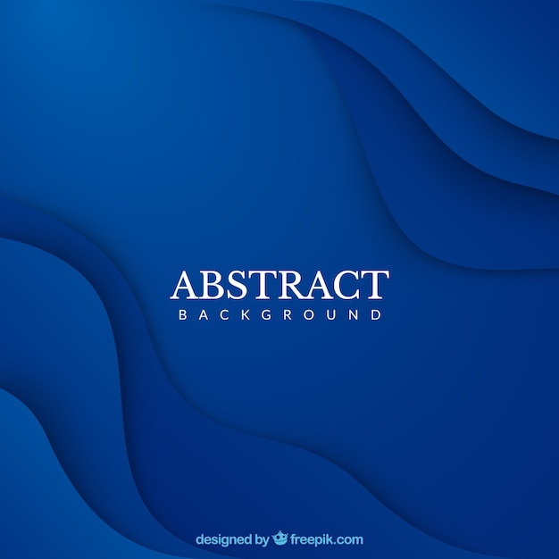 Abstract background with blue waves