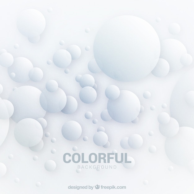 Abstract background with bubble shapes