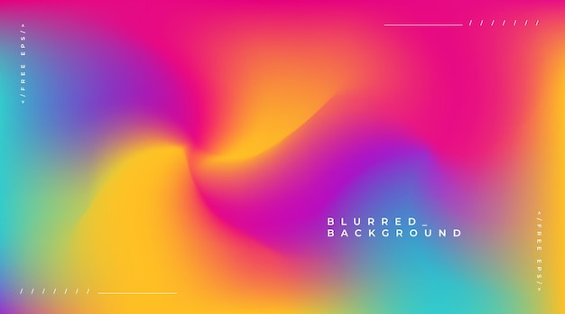 Abstract background with colorful blurred gradients