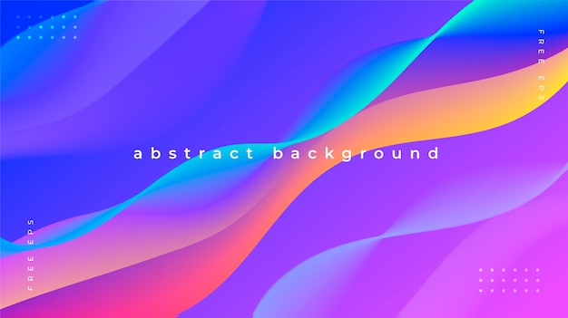 Abstract background with colorful and fluid waves