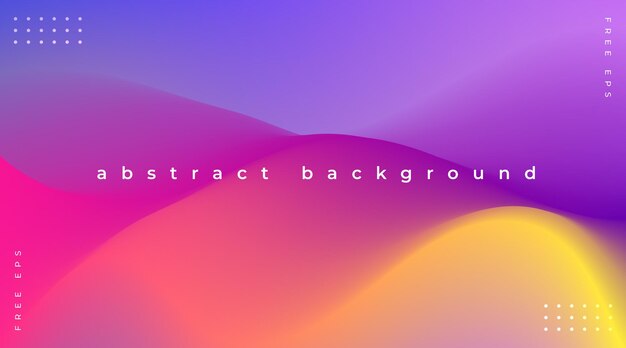 Abstract background with colorful gradient waves