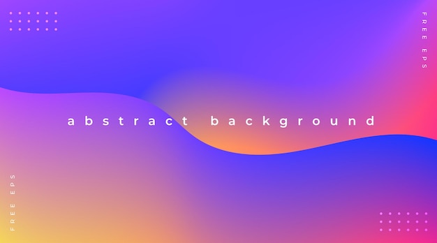 Abstract background with colorful gradient waves