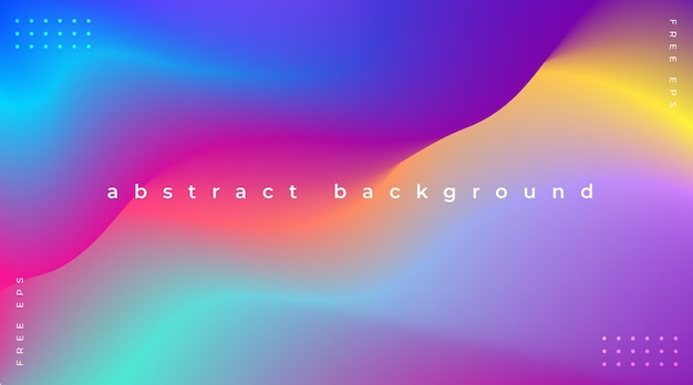 Abstract background with colorful gradient waves