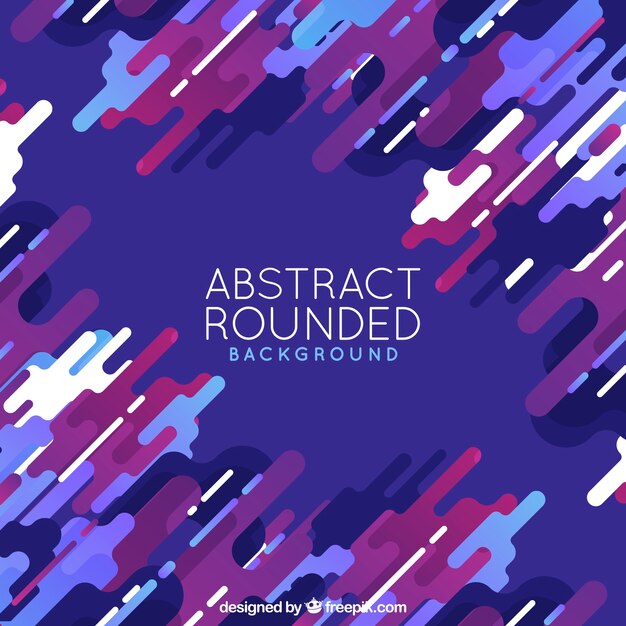 Abstract background with colorful rounded shapes