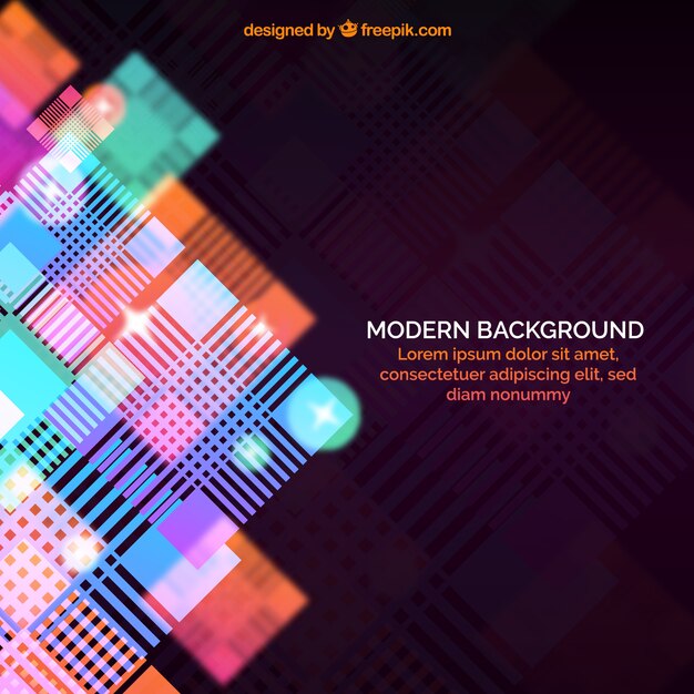 Abstract background with colorful shapes