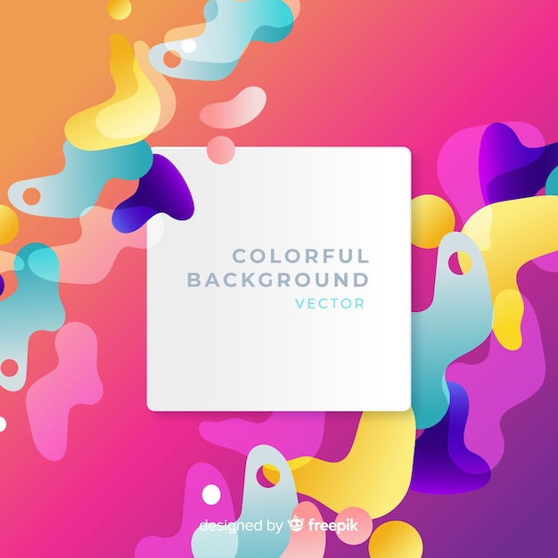 Abstract background with colorful shapes