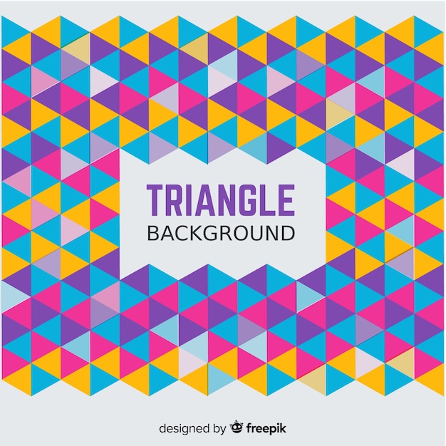 Abstract background with colorful triangles