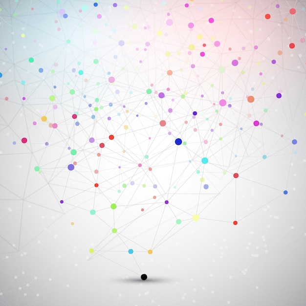 Abstract background with connecting dots and lines