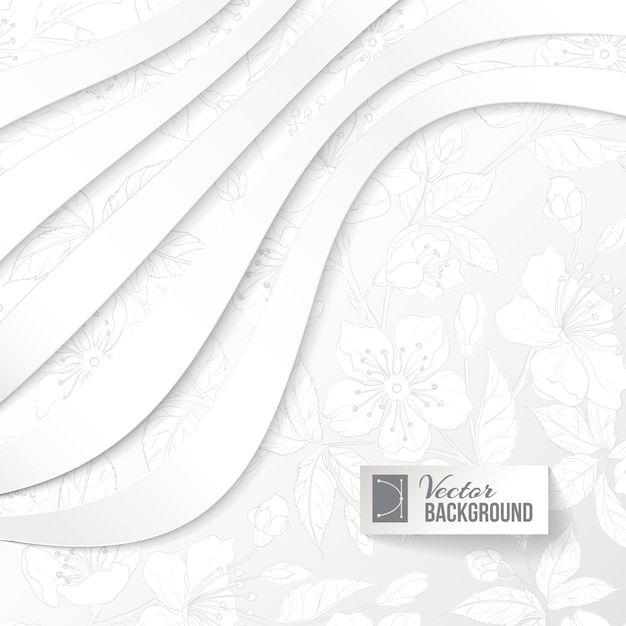 Free Vector abstract background with floral elements