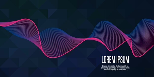 Abstract background with flowing lines design