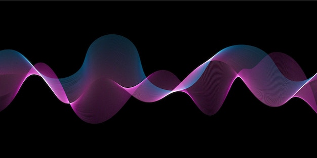 Free Vector abstract background with a flowing lines design