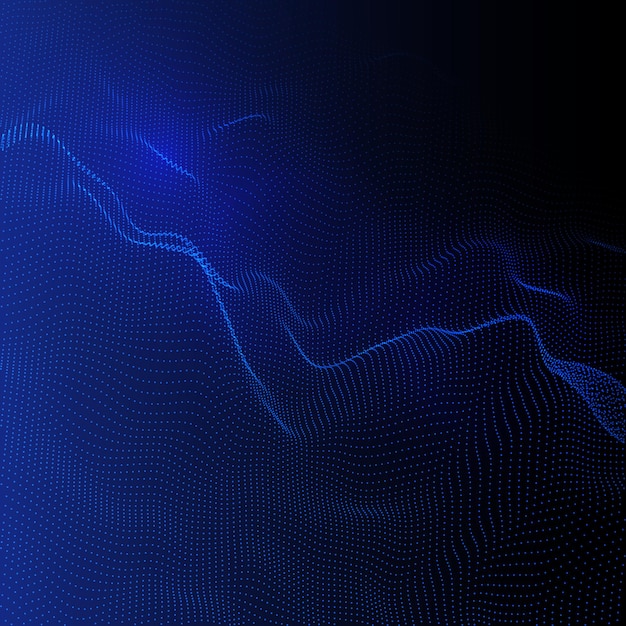 Abstract background with a flowing particles design