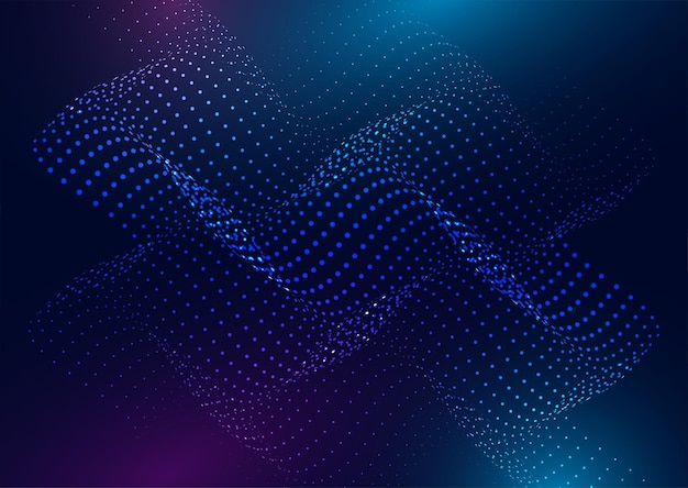 Free Vector abstract background with a flowing particles design