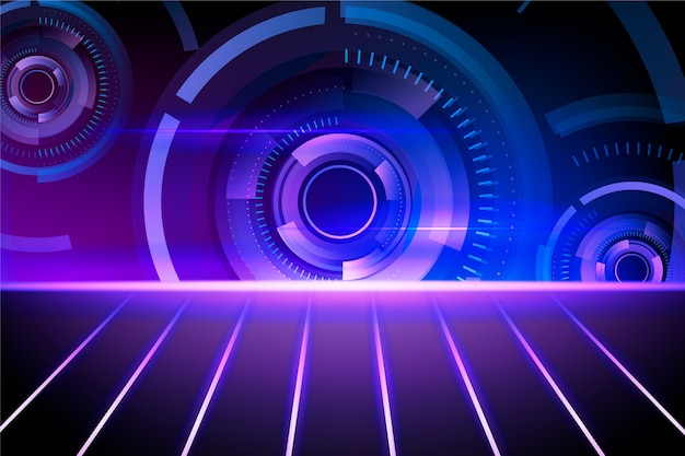 Free Vector abstract background with futuristic elements