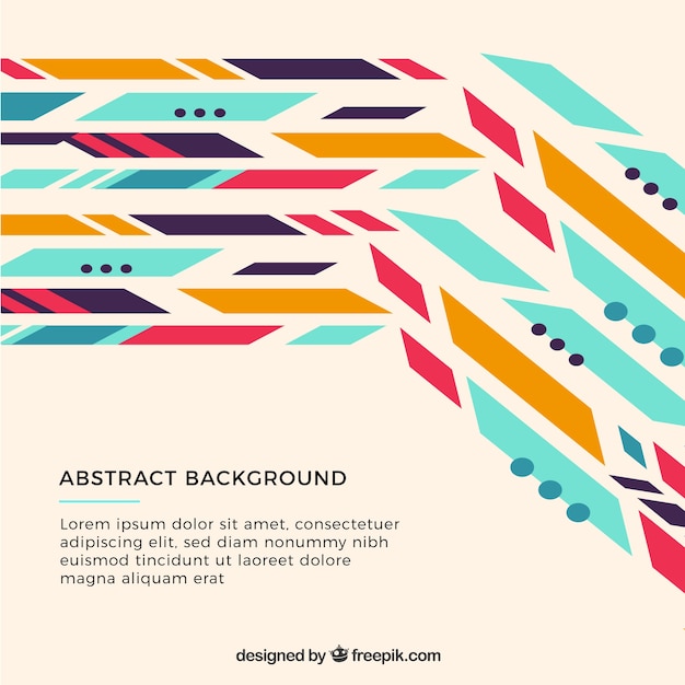 Free vector abstract background with geometric design