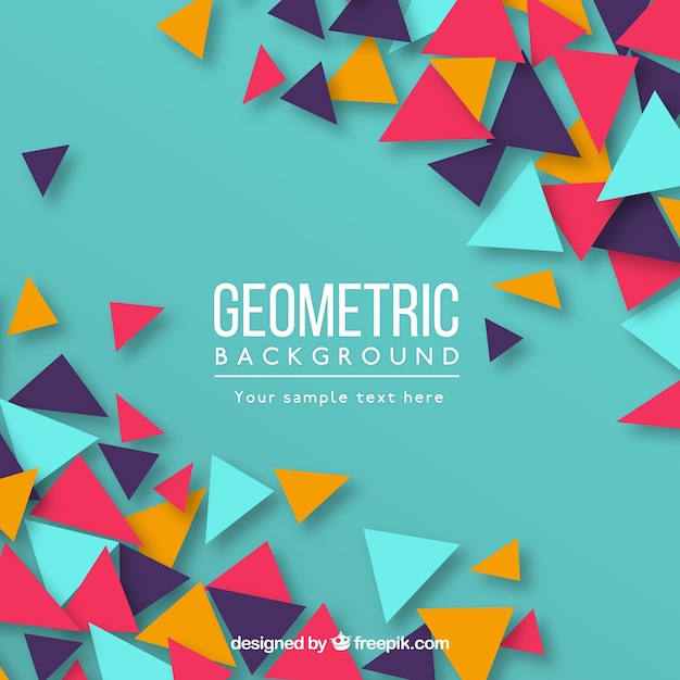 Abstract background with geometric shapes