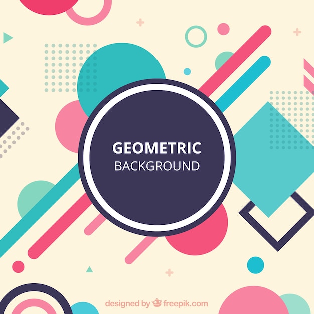 Abstract background with geometric shapes