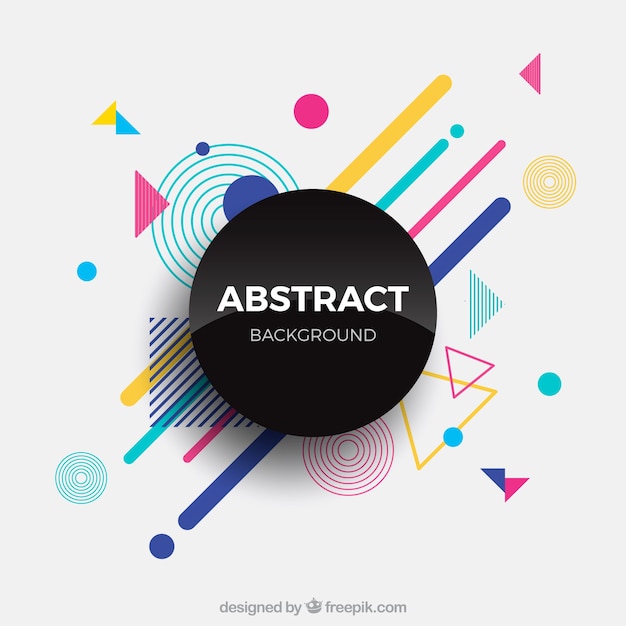 Abstract background with geometric shapes