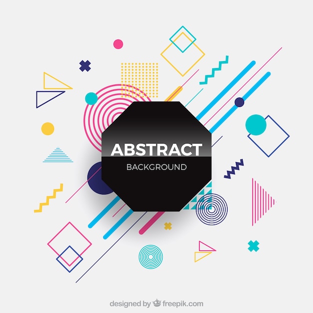 Abstract background with geometric shapes