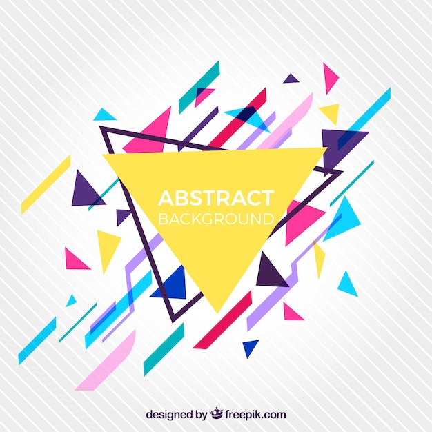 Abstract background with geometric style