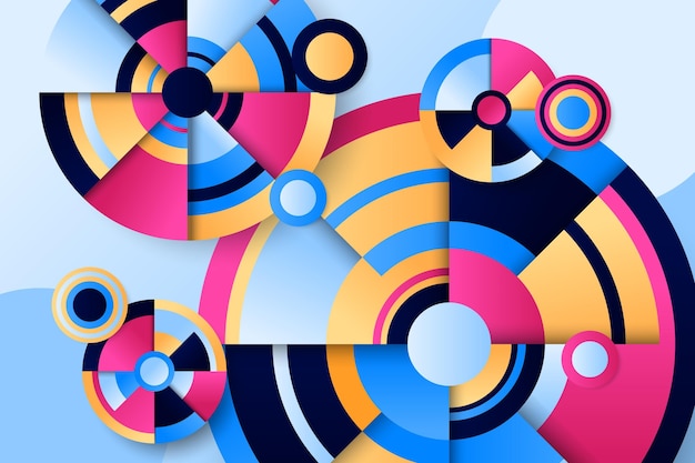 Free Vector abstract background with geometrical shapes