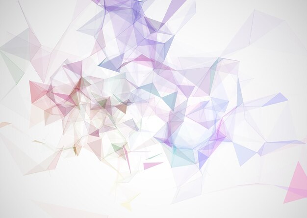 Abstract background with low poly design