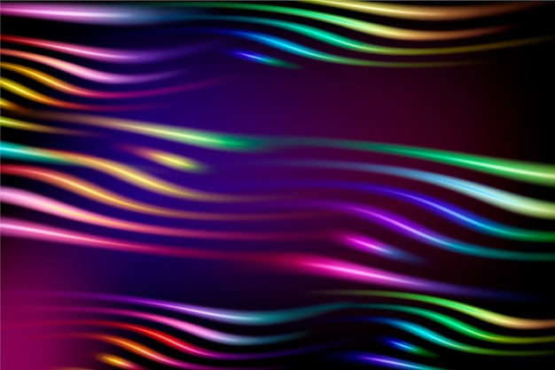 Abstract background with neon lights