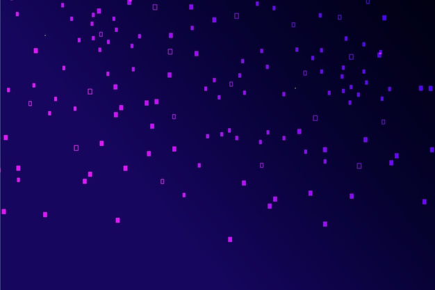 Abstract background with pixel rain