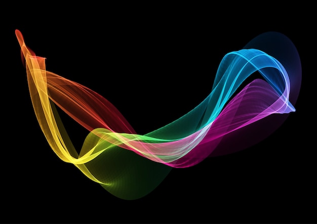 Free Vector abstract background with rainbow coloured flow design