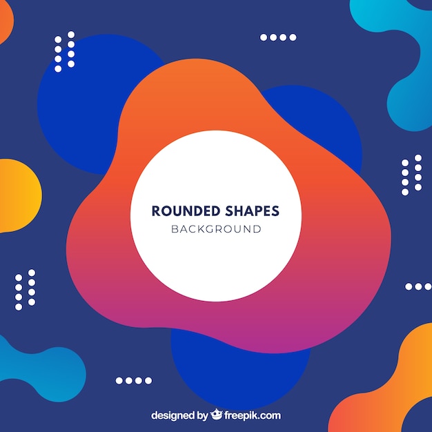 Abstract background with rounded shapes