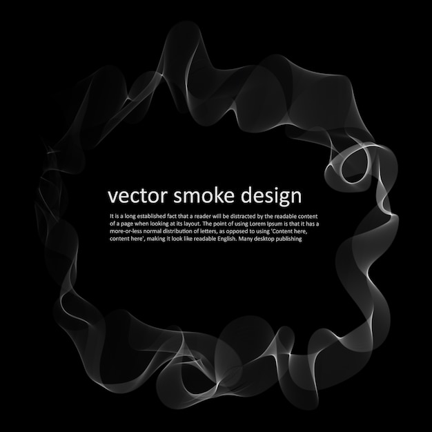 Abstract background with smoke