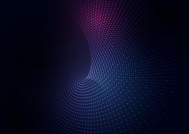 Free Vector abstract background with a techno particle design