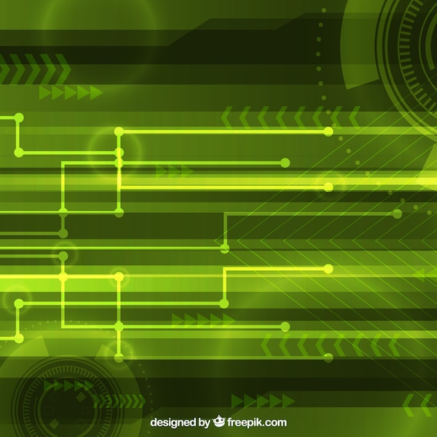 Free Vector abstract background with technological shapes